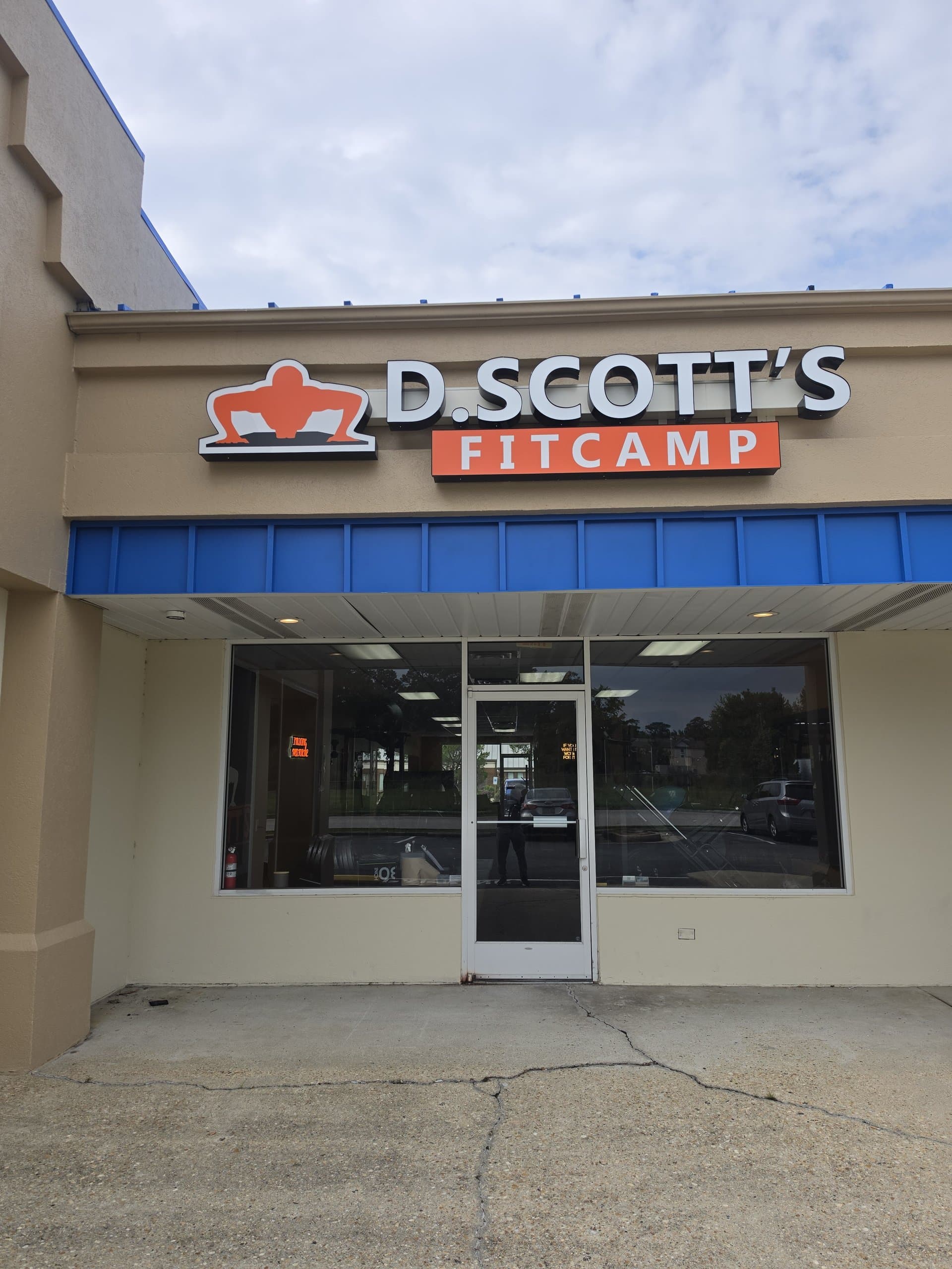 The DScottsFitCamp storefront on Jefferson Avenue in Newport News