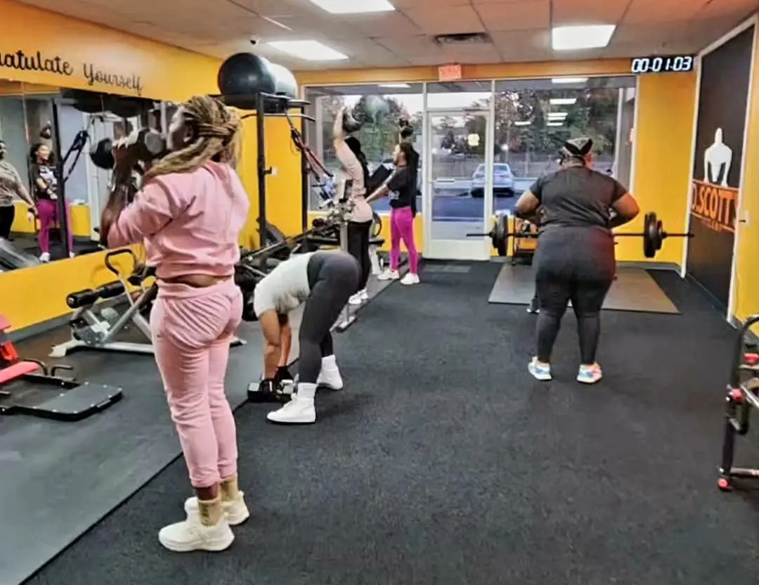 Group training session at DScottsFitCamp in Newport News